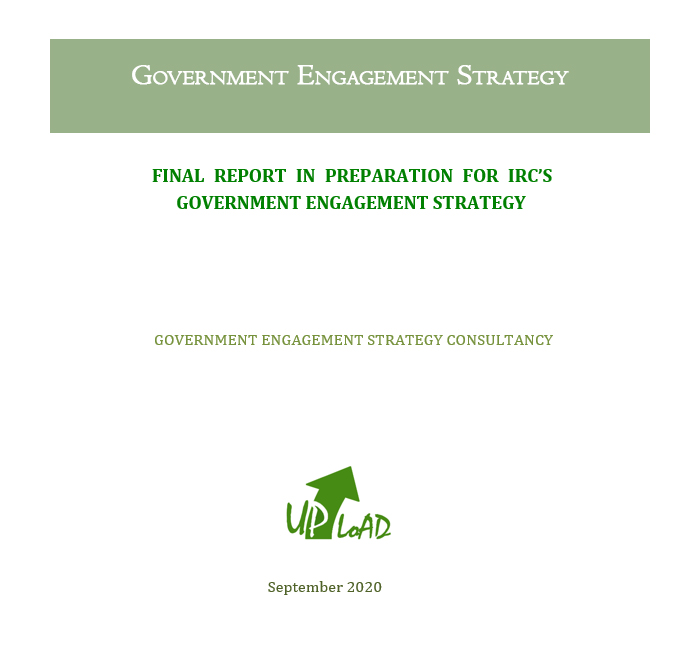 GOVERNMENT ENGAGEMENT STRATEGY