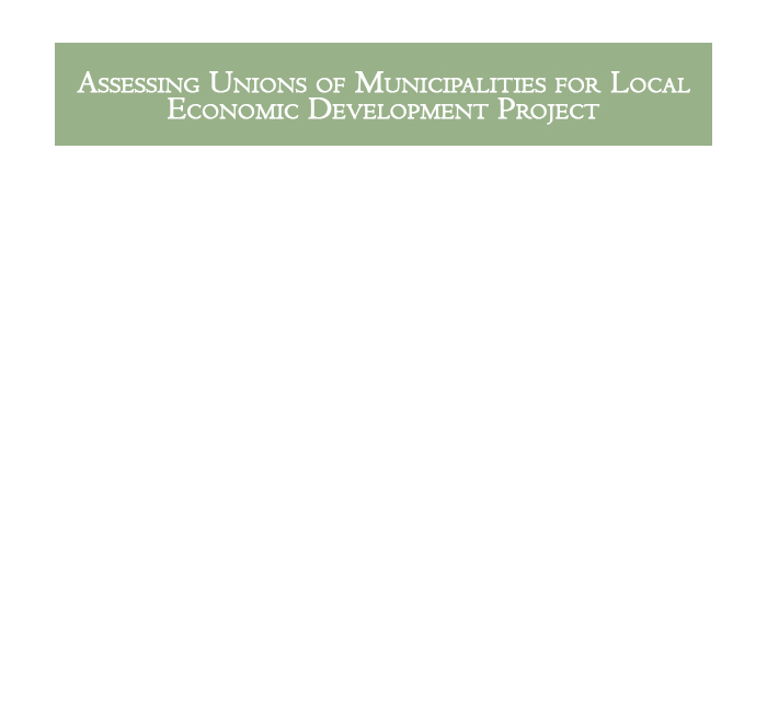 ASSESSING UNIONS OF MUNICIPALITIES FOR LOCAL ECONOMIC DEVELOPMENT PROJECT